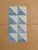 Sculpture Materials 2026 Contemporary 'Geometric Collage in Blue Triangles' Original Mini Abstract Mixed Media Painting by British Artist Dave Boyd, Framed For Sale - Image 7 of 8
