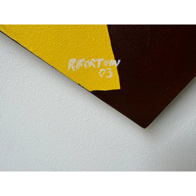 Mid-Century Modern Rhafique Fortuin " in the Zone 1, 2003" Expressionist Abstract Acrylic on Canvas Painting For Sale - Image 3 of 11