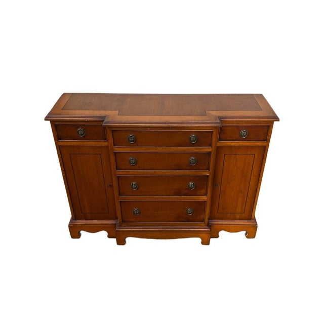 Traditional Small English Empire Style Sideboard, 1950s For Sale - Image 3 of 9