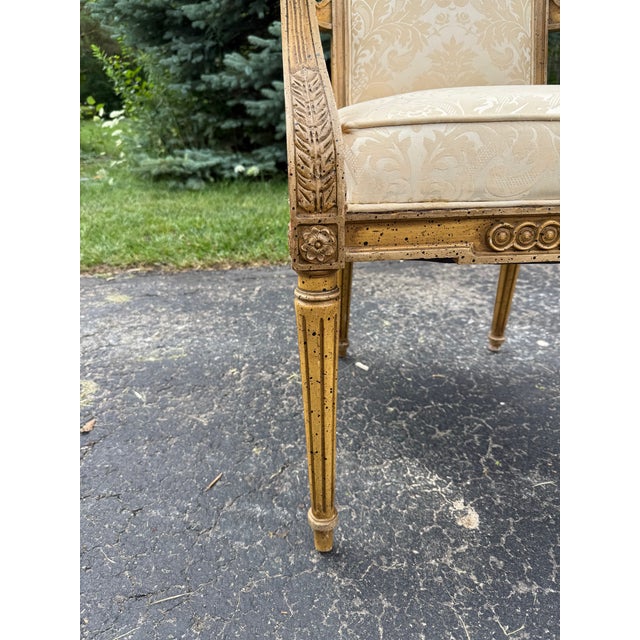 Mid 20th Century Mid 20th Century Pair of Louis XVI Style Armchairs For Sale - Image 5 of 12