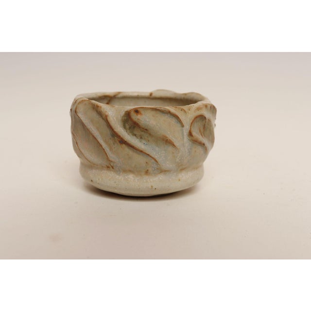 Ceramic Small Studio Ceramic Matte Glazed Incised Ceramic Bud Vase by Deanna Nichols For Sale - Image 7 of 12