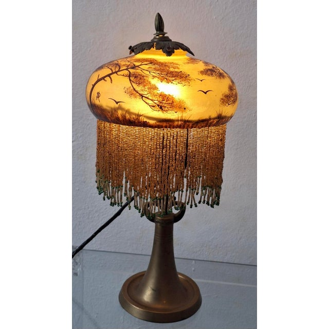 Antique Art Nouveau Bronze Table Lamp, 1920s For Sale - Image 17 of 17