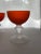 Vintage Orange Carlo Moretti Satin Glass Champagne Coupes- Set of 6 For Sale In Miami - Image 6 of 13
