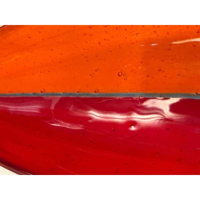 1960s 1960s Beatrice Tesdorf Murano-Style Sommerso Glass Centerpiece For Sale - Image 5 of 6