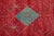 Red Vintage Moroccan Handmade Red Geometric Wool Rug For Sale - Image 8 of 13