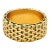 Vintage 14k Gold Basket-Weave Cigar Band Ring, Size 9 For Sale