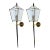 Jacques Adnet Style Largest Size Sconces Lantern Wall Lamps France 1960 - Pair For Sale