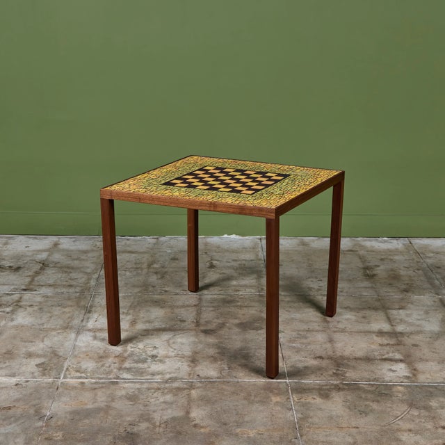 Mid 20th Century Ceramic Tile Chess Table in the Style of Gordon & Jane Martz For Sale - Image 5 of 18