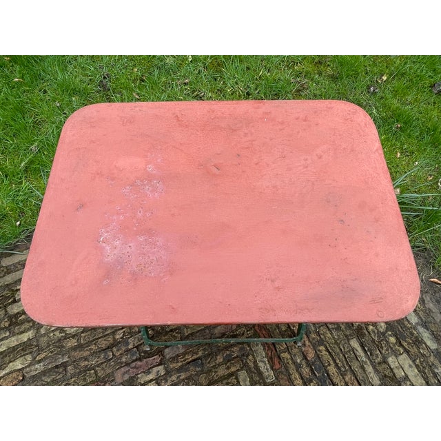 1930s Vintage French Bistro Garden Table, 1930s For Sale - Image 5 of 18