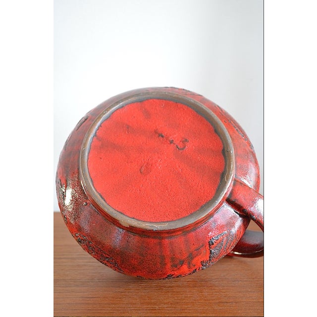 Fat Lava Ceramic Vase by Gräflich Ortenburg, 1960s For Sale - Image 9 of 10