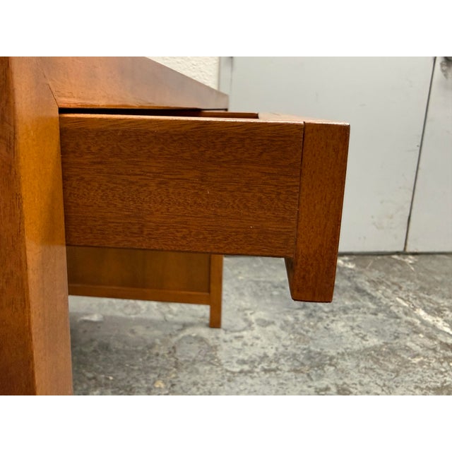 Bespoke Mid-Century Modern Desk + Two Drawers For Sale - Image 10 of 12