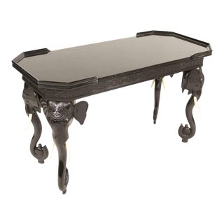 Anglo-Indian Gampel Stoll Elephant Table For Sale