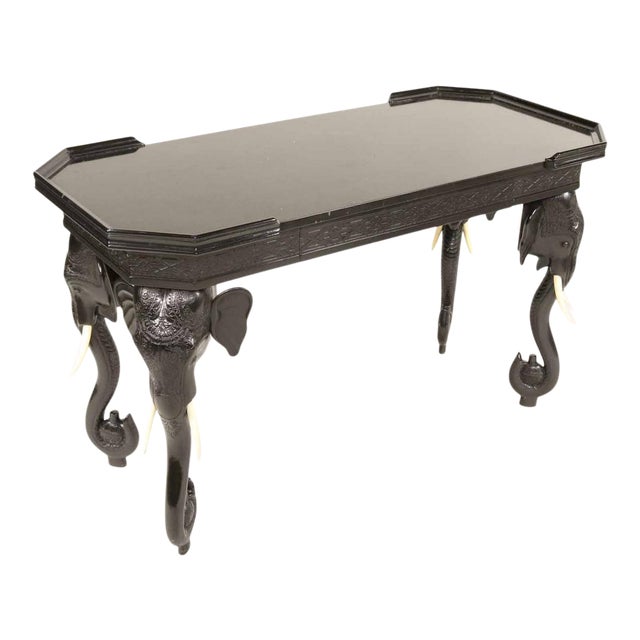Anglo-Indian Gampel Stoll Elephant Table For Sale