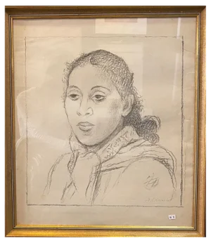 Alexandre Blanchet, Young Woman, Pastel on Paper