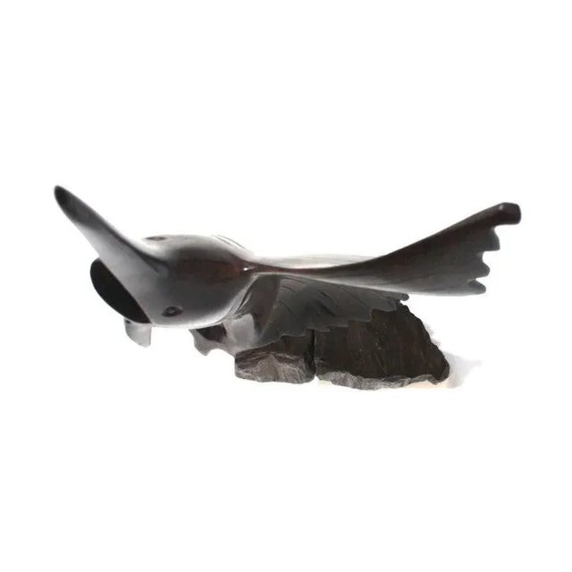 1960s Rosewood Carved Sailfish Figure For Sale - Image 9 of 13