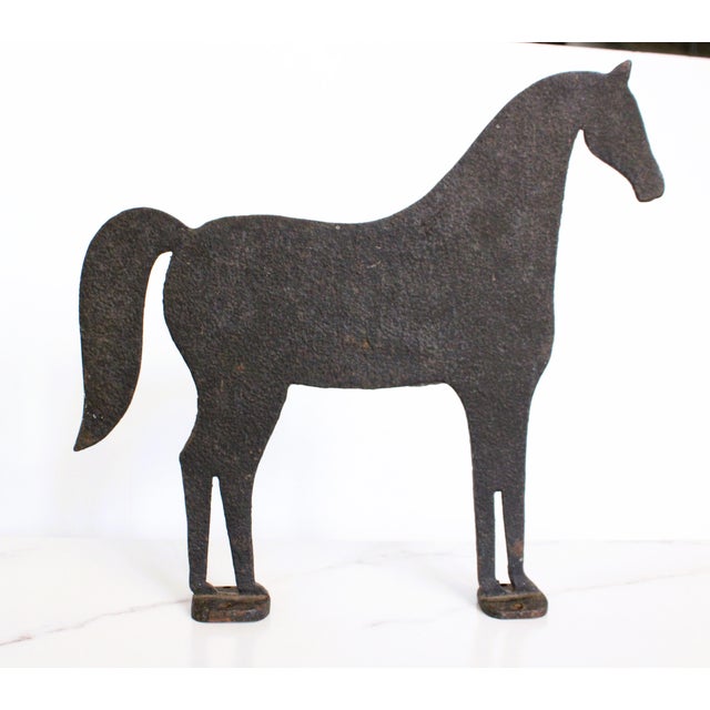 Vintage Ranch Equestrian Mountable Horse/Cast Iron For Sale - Image 4 of 6