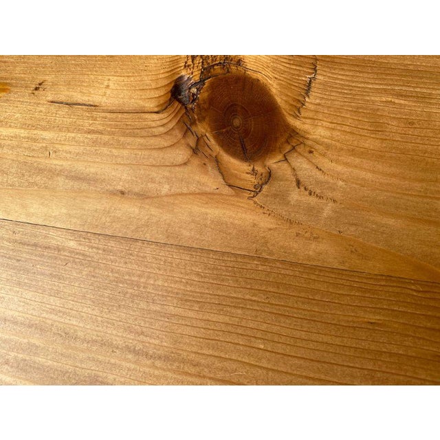 Wood Antique Farmhouse Rustic Style Yellow Pine Jelly Cupboard Cabinet. For Sale - Image 7 of 11