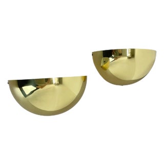 Brass Wall Light Sconces in the manner of Stilnovo and Sciolari for Bankamp Leuchten, Germany, 1980s For Sale