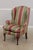 Queen Anne Queen Anne Upholstered WIng Chair W. Down Cushion For Sale - Image 3 of 15