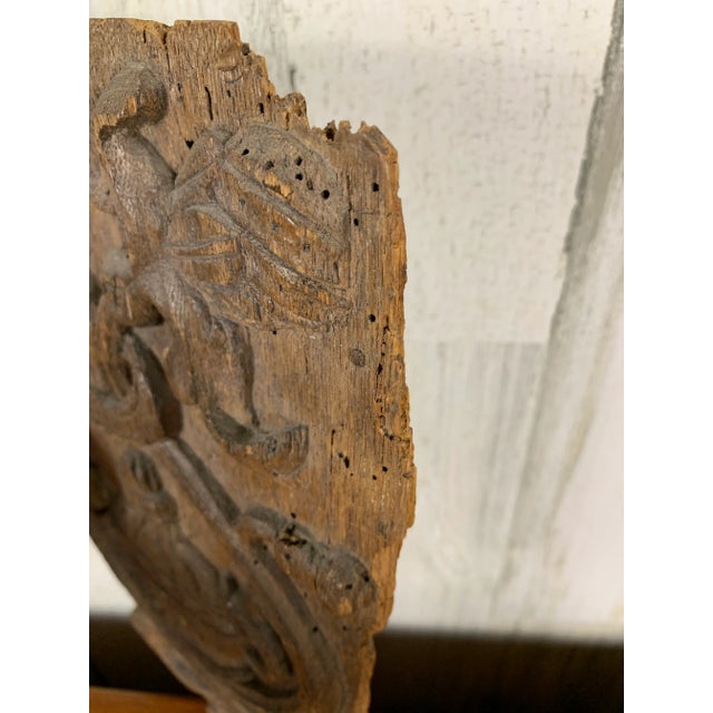Wood Renaissance Carved French Oak Panel For Sale - Image 7 of 10