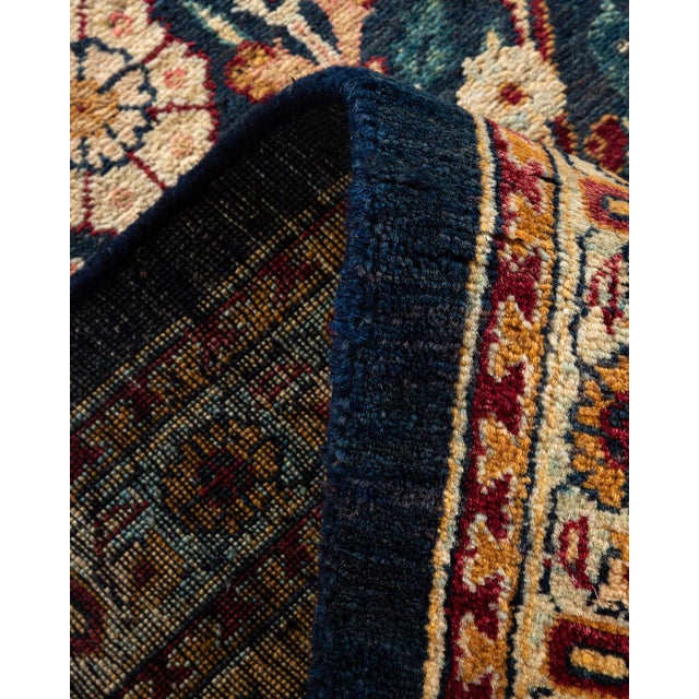 Mogul, One-of-a-Kind Hand-Knotted Area Rug in Blue, 8' 1" x 10' 7" For Sale In New York - Image 6 of 8