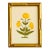 Hand-Painted Jaipuri Yellow Floral Motif Painting. Framed For Sale