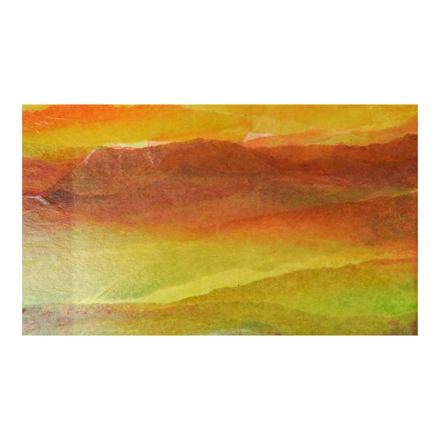 Vintage Mid 20th Century Abstract Landscape Collage For Sale