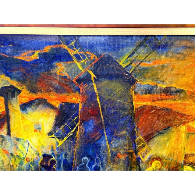 Rare Original Signed Emille Lindenfeld (Hungary 1905-1986) Oil Painting For Sale - Image 10 of 12
