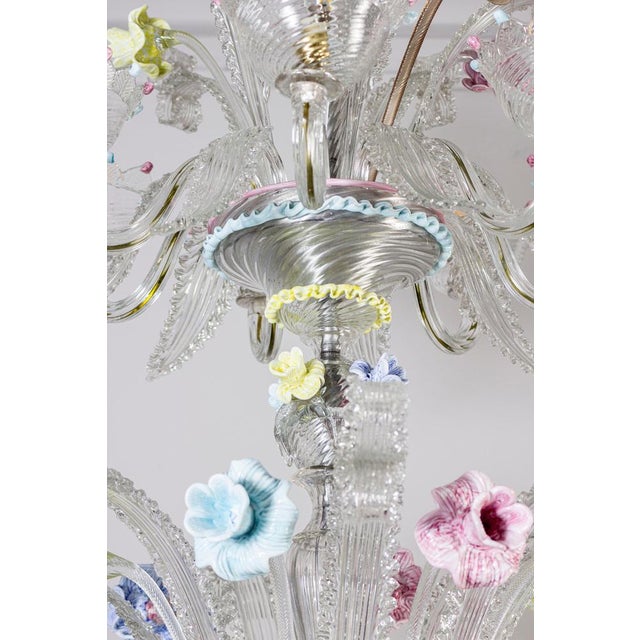 Murano Glass Chandelier, 1970s For Sale - Image 11 of 14