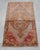 Vintage Turkish Small Rug Faded Pink Brown Hand Knotted Door Mat 20"x37" For Sale - Image 12 of 13