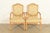 A gorgeous pair of French Provincial Louis XV style armchairs or dining captain chairs By John Stuart USA, Circa 1960s...