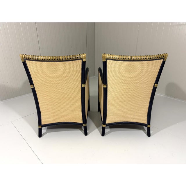 Rattan Lounge Chairs from Gasparucci Italo, Italy, 1980s, Set of 2 For Sale - Image 14 of 18