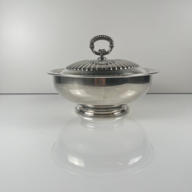 Italian Silver-Plated Metal Vegetable Tureen from PM Italy, 1960-1980 For Sale - Image 14 of 14
