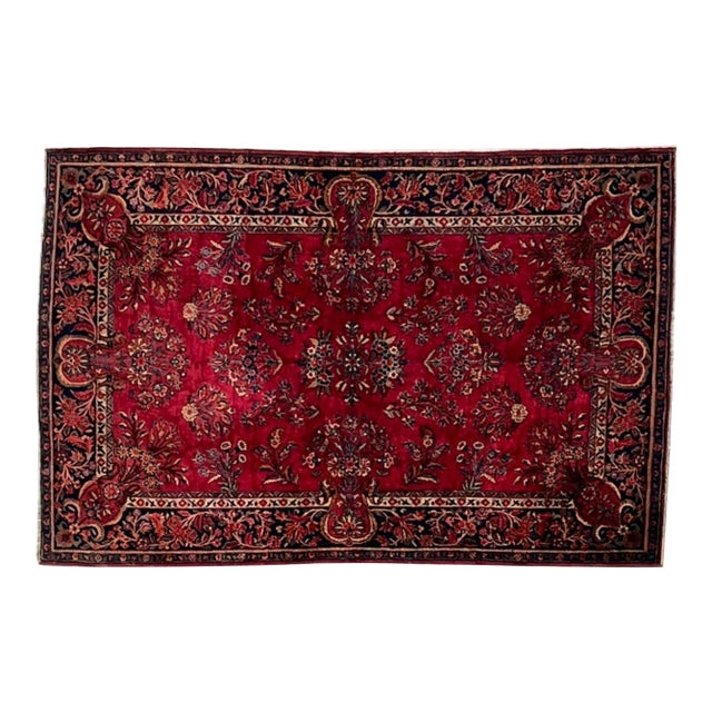 Antique Persian Manchester Kashan , 4'x 6' For Sale