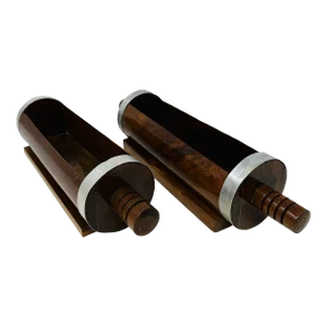 Vintage Tabletop Rolling Pin Planters or Spice Racks - a Pair