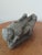 This rare vintage hand carved stone garden sculpture of an Aztec grasshopper is a unique and intricate piece of art that...