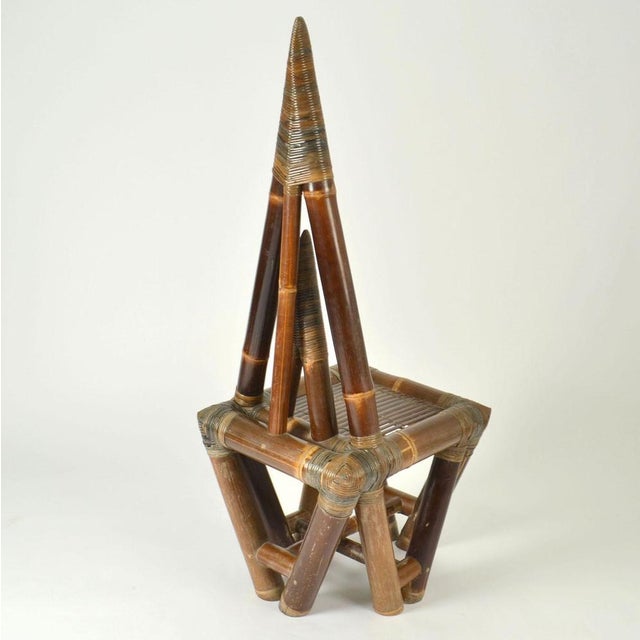 Sculptural Bamboo Chair, 1950s For Sale - Image 4 of 16