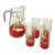 Mid Century Bloody Mary Cocktail Serving Et - Pitcher and Glasses For Sale