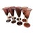 Rare Vintage Mid-Century Bill Blenko Designed Art Glass Air Twist Amethyst Water Goblets/Wine Glasses- Set of 8 For Sale