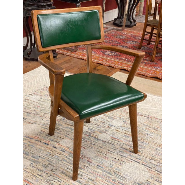 1950s Mid-Century Changeback Boling Chair Co. Walnut Arm Chair For Sale - Image 11 of 12