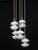White Cascading Pendant from Kaiser Leuchten, 1970s For Sale - Image 9 of 13