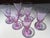 1960s Mid-Century Purple Murano Glasses, Venice, Italy, 1960s, Set of 6 For Sale - Image 5 of 18