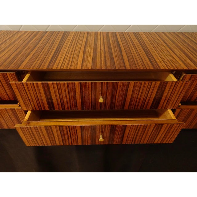 Floating Zebrawood Sideboard From the Directional Custom Collection 1967 For Sale - Image 11 of 16