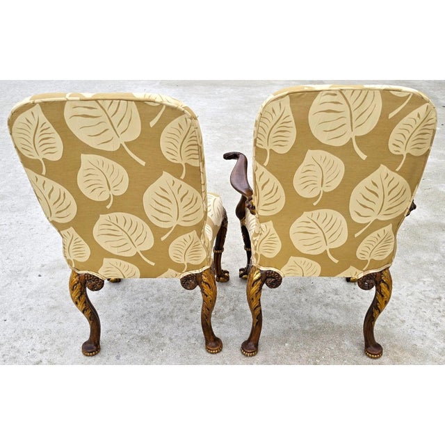 Wood Karges Style George II Irish Georgian Revival Eagle Head Dining Chairs Set of 6 For Sale - Image 7 of 16