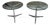 Mid-Century Modern Aluminum Tripod Side Tables Attr Milo Baughman For Sale