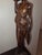 Large 18.5" Mid-Century Two-Tone Macassar Ebony Balinese Offering Maiden Sculpture For Sale - Image 9 of 12