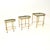 Gold Vintage Italian Nesting Tables in Brass, 1970s, Set of 3 For Sale - Image 8 of 11
