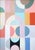 2026, Art Deco Painting Diptych, Celestial Bodies, Geometric Bauhaus Patterns on Paper, Pastel Tones Palette by Natalia Roman For Sale - Image 4 of 10
