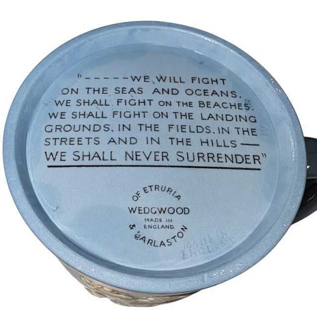 Rare 1941 Arnold Machin for Wedgwood Winston Churchill Mug For Sale - Image 9 of 10
