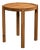 Waverly Side Table | Modern Round White Oak Side Table With Bronze Details For Sale
